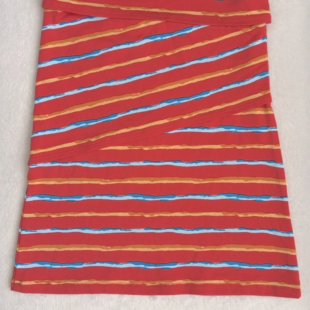 J. McLaughlin | Nicola Catalina Cloth Sleeveless Tiered Pull Over Stripe Dress 4 - Picture 8 of 10